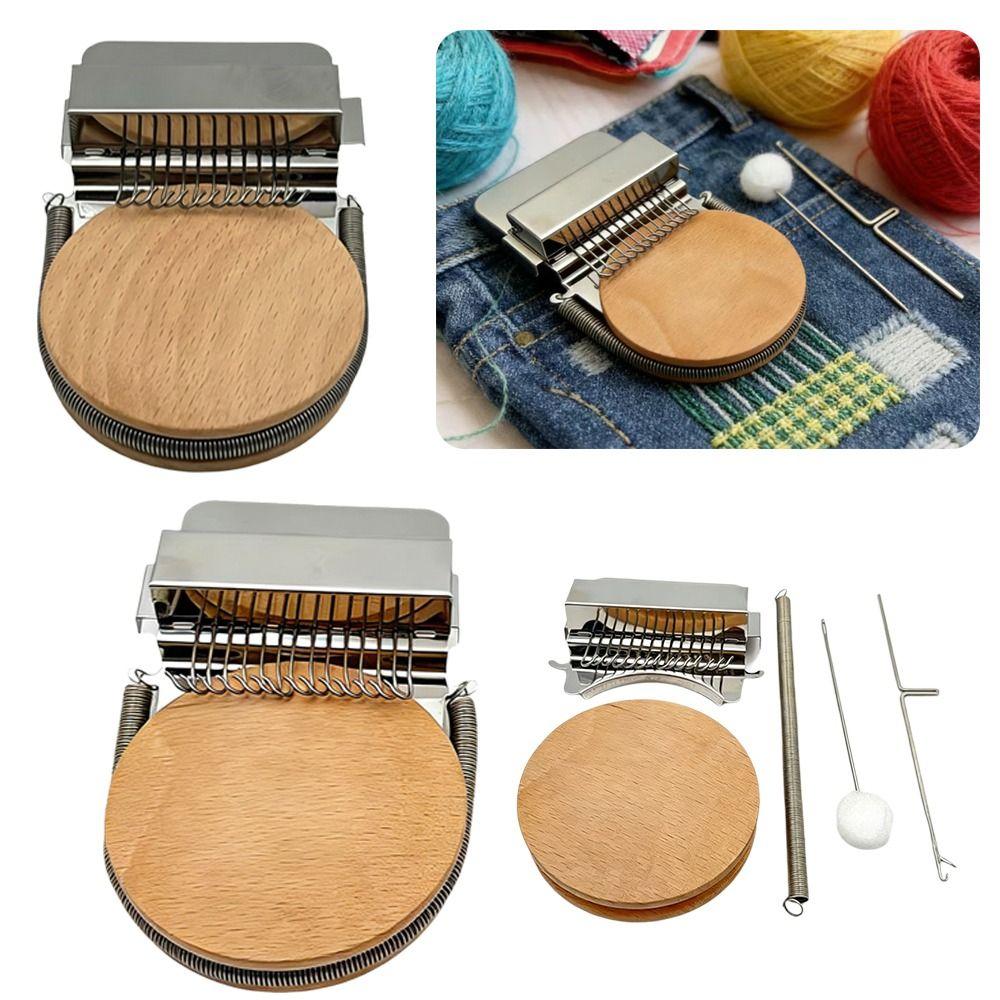 12 14 Hooks Small Loom Beautiful Stitching Weaving Loom Speedweve Type Loom  for Clothes Mending