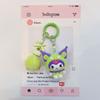 Fashion Kuromi Figure Resin Key Chain Cute Cartoon Print 3D Keyring for Teen Ladies Backpack Pendant Decorative Phone Strap