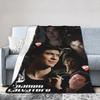 Damon Salvatore Blanket Cover Coral Fleece Plush The Vampire Diaries Warm Throw Blankets for Home Couch Bedroom Quilt