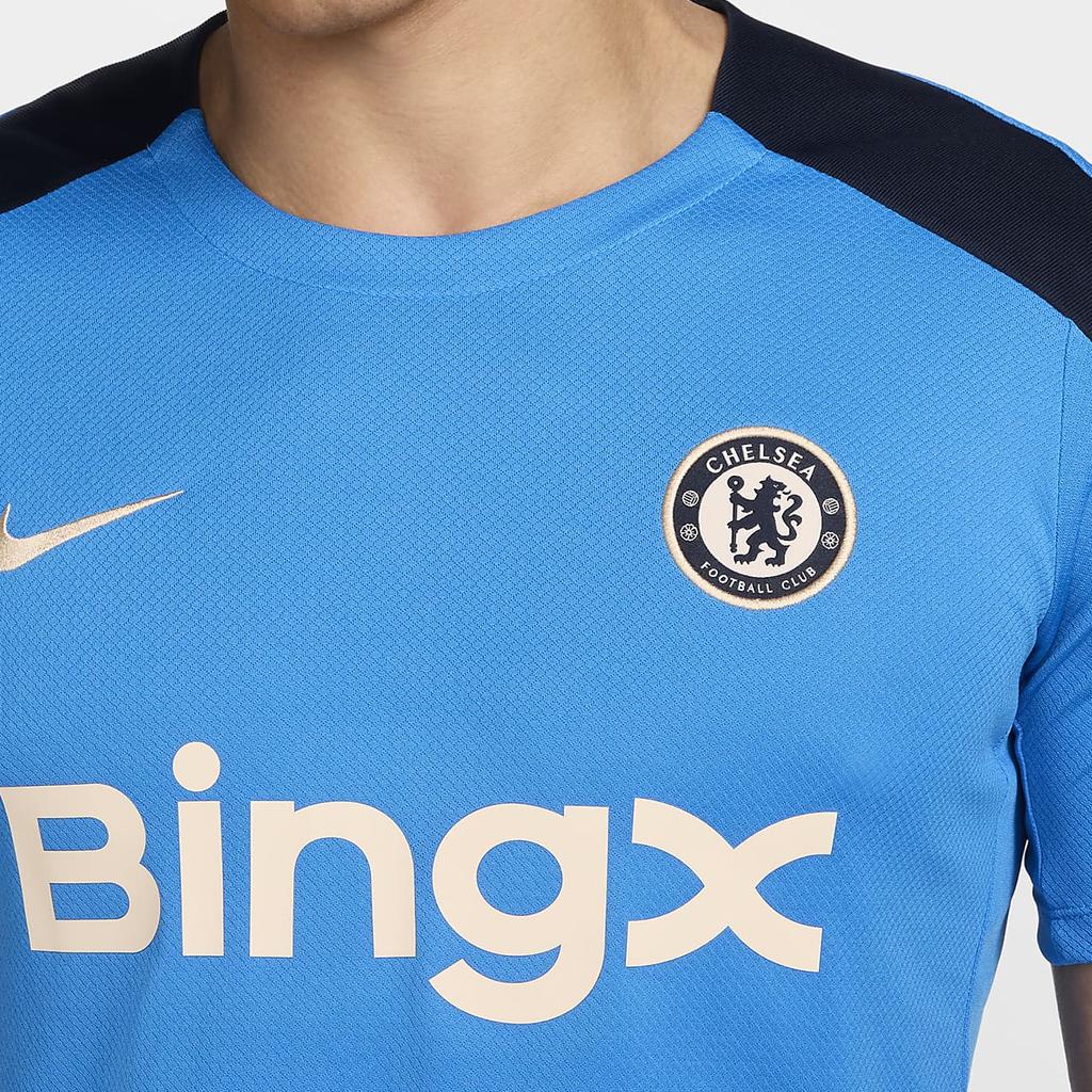 New Nike Chelsea FCDri Fit T Shirt Men's Light Blue FN9813-436