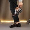 Retro Herren Quastenschuhe Europäisch Amerikanisch Slipper Bequem Hochwertig Kleine Lederschuhe Business Büro Kleiderschuhe Herren 38-46