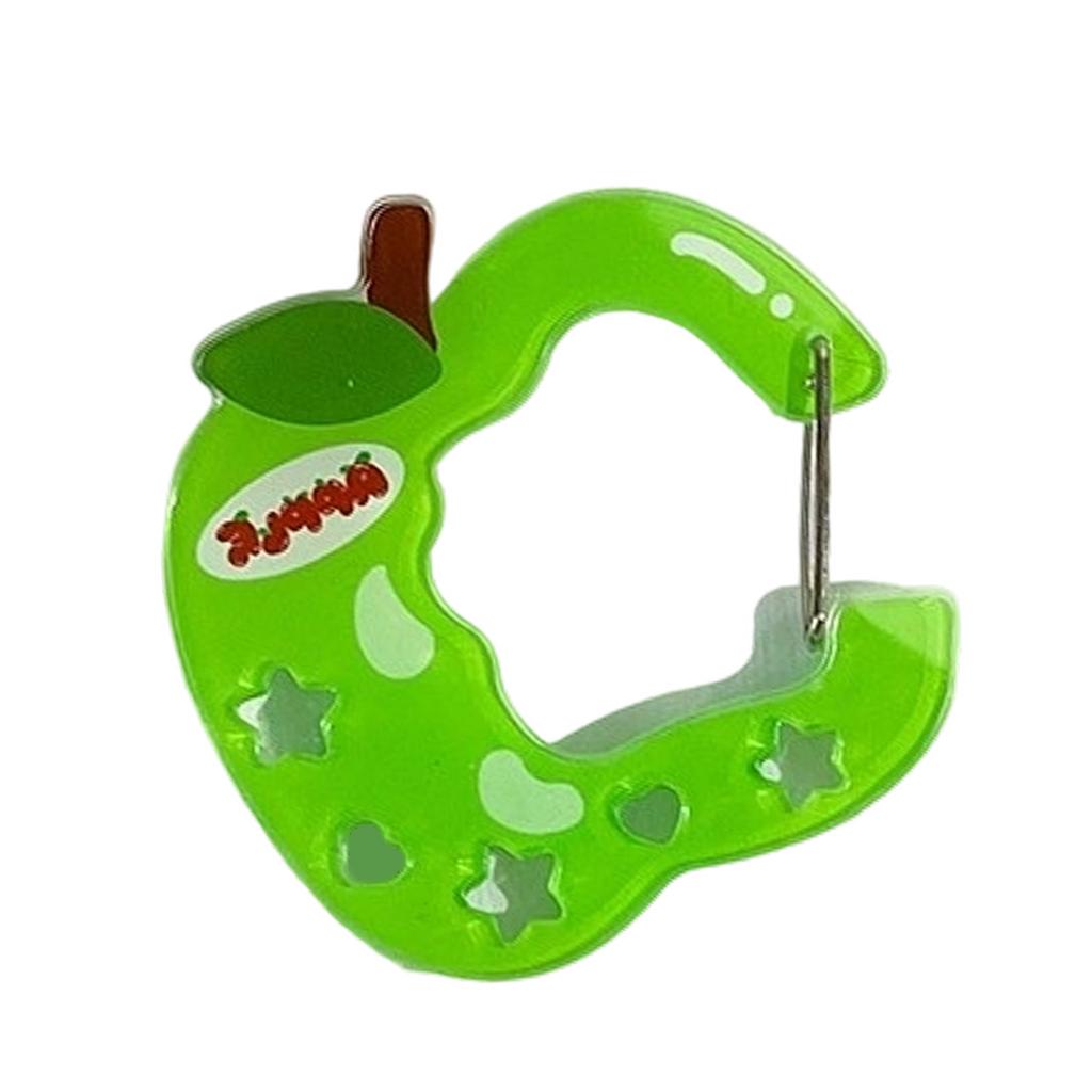 Stilvoller Acryl-Schlüsselanhänger mit Karabinerverschluss und niedlichem Hohldesign-Schlüsselanhänger-Anhänger für Taschen, Schlüssel, Rucksäcke