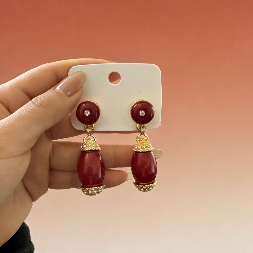Retro Tibetan Earrings Ethnic Style Versatile Nepalese Niche Earrings Jewelry Stud Earrings Women