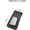 Car Sunglass Holders, 2PCS Leather Vehicle Sun Visor Eyeglasses Hanger Clip, One Handed Operation Automotive Interior Glasses Ticket Storage Clamp