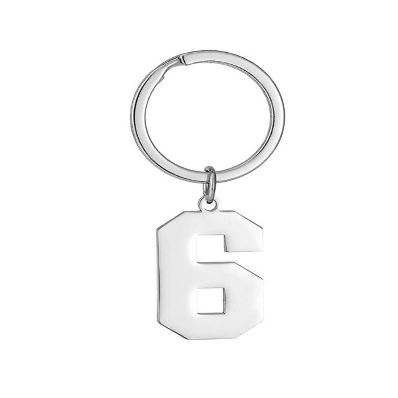 Creative and Unique New Digital Stainless Steel Key Ring Charms – Minimalist Digital Keyrings