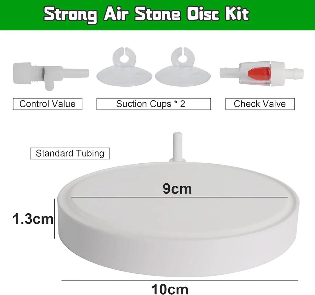 Aquarium Air Outlet Air Pump for Aquarium Ultra-Quiet Pump Aquarium Fish Tank Air Stones Silent Pump Nano Bubble Stone Kit