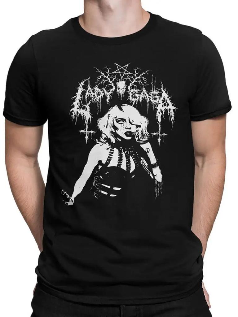 T-Shirt Lady Gaga - Death Metal Lady Gaga Metal