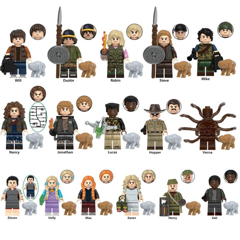 Stranger Things Inspired Building Blocks Set, 16 Mini Figures Micro Bricks Toy Gift, G0186