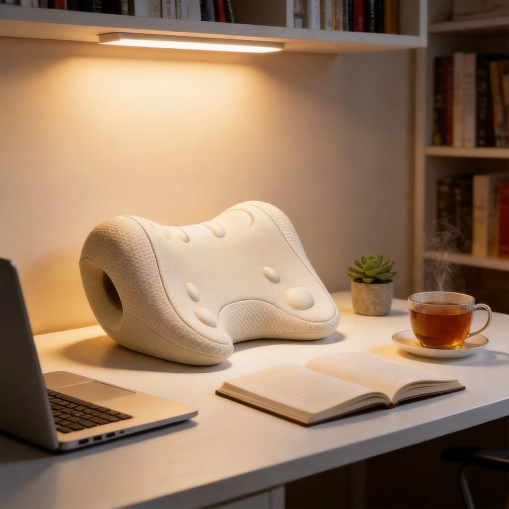 Neck Traction Massage Pillow With Stretching For Office Workers And Home Use