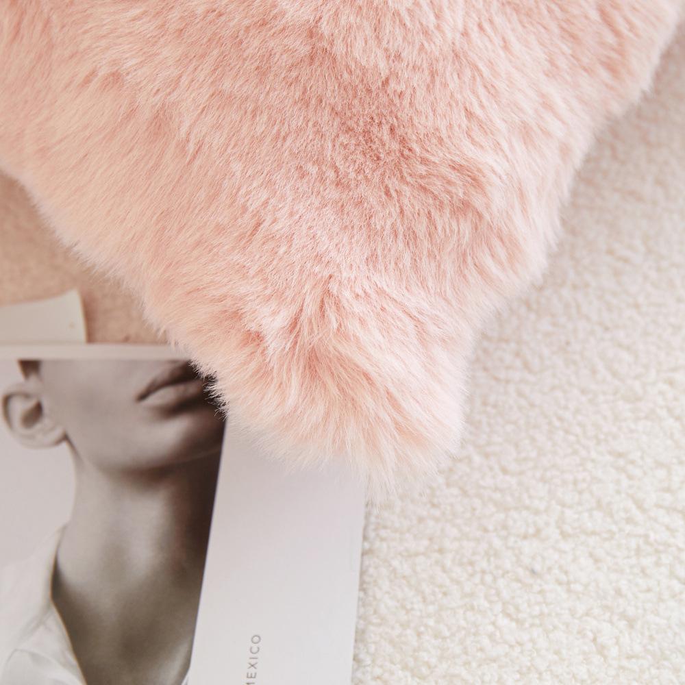 Business Gifts Souvenir PV Bubble Velvet Bedside Soft Bag Backrest Plush Square Cushion Leather Pillow