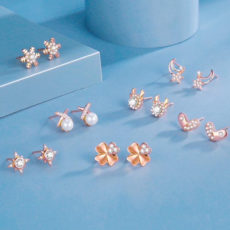 Neue Wochenohrringe für Frauen Valentinstagsgeschenk