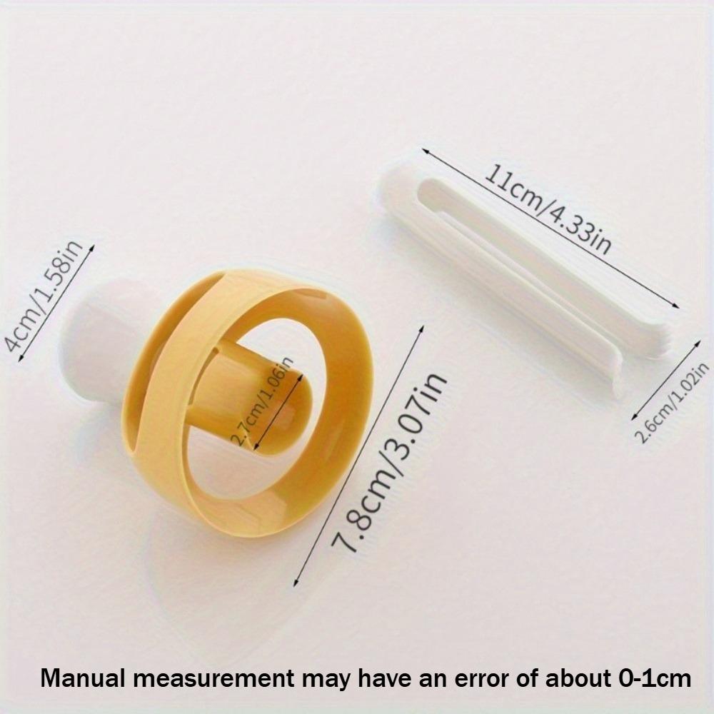1 set de découpoirs à donuts en plastique avec pince à tremper, Outils de cuisson à donuts DIY antiadhésifs pour usage domestique, Emporte-pièce à biscuits, Tampon à biscuits