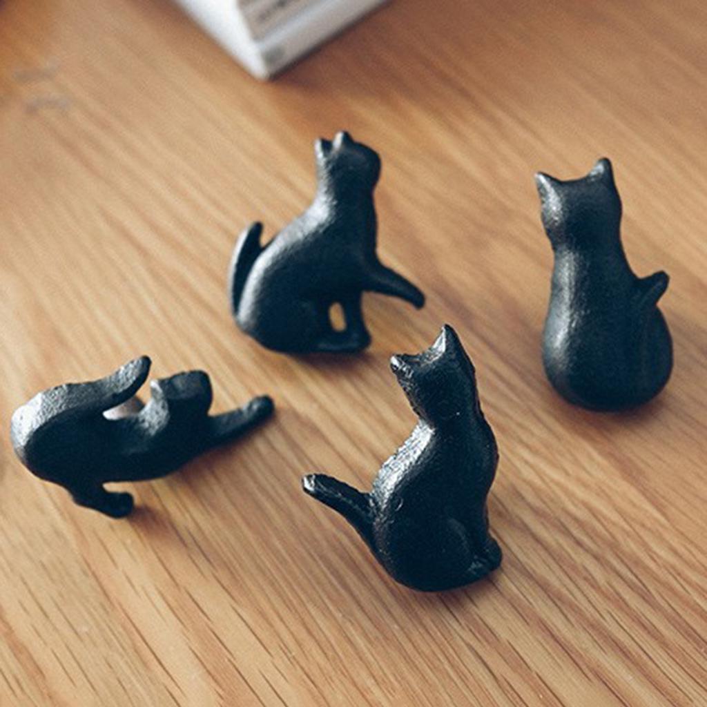 Variety Cast Iron Cute Cat Style Door Drawer Cabinet Wardrobe Pull Handle Knobs Vintage Rural Furniture Hardware