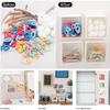 2/4pcs Cotton Pad Holder and Dispenser, Wall-Mounted Cotton Ball Organizer Storage Box, Round Jars Containers for Cotton Balls