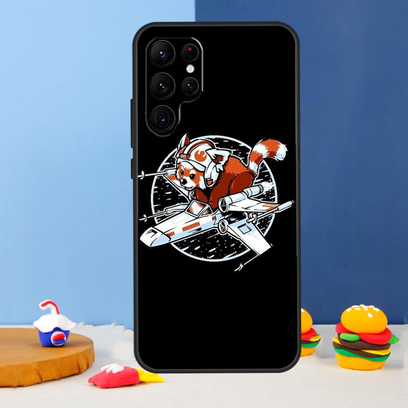 Red Panda Phone Case For Samsung Galaxy S24 S25 Ultra S9 S10 S20 S22 S21 S23 Plus S24 FE Cover Coque