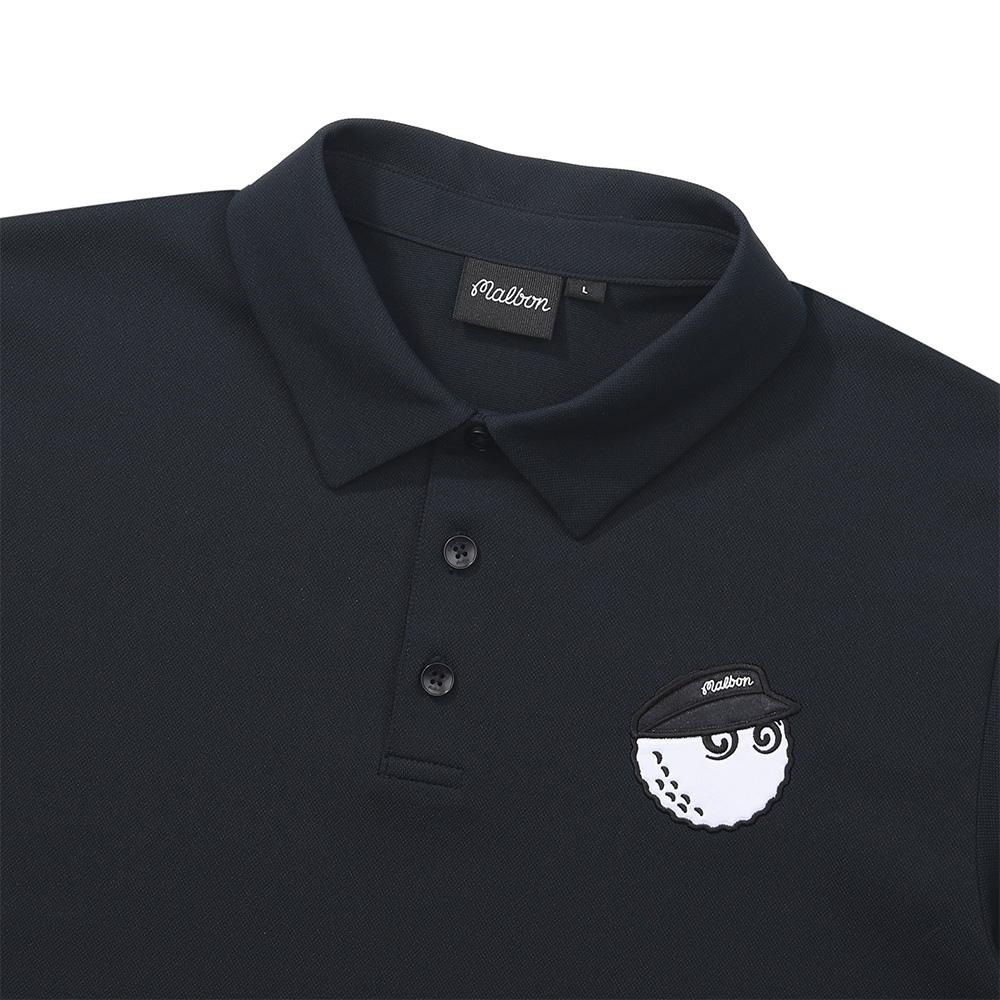 MALBON GOLF Bucket Point Short Sleeve T-Shirt Navy (Man)