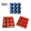 Stress Relief Fidget Toy 3D Printed Fruit Vegetable Clicker, 9-in-1 Tomato Blueberry Pepper Clicker Finger Clicky Button for Relaxation