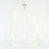 P421E S201 White Cotton Triangle Logo Back Long Oxford Button-Down Shirt Tops 36 whiteUsed