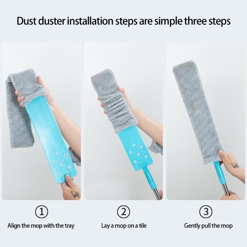 Flexible Cleaning Tool Long Handle MultiSurfaces Dusting Brush Home Use Furniture Floor Car Interior Duster