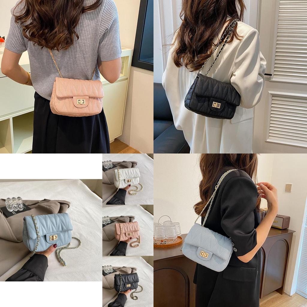 Chic Fashionable Women's Bag 2024 New Trendy Simple Chain Shoulder Crossbody Bag