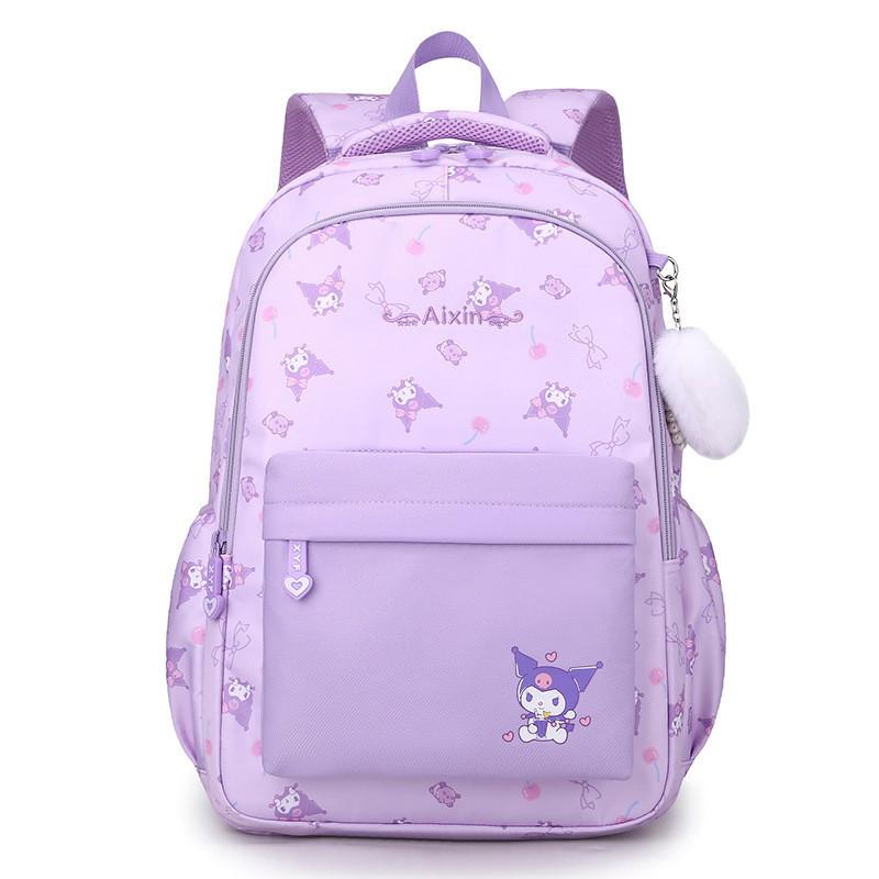 

Cute Cartoon Kids Backpack Adorable Trendy School Bag Oxford Cloth Lightweight For Girls In 135 Grades фиолетовый