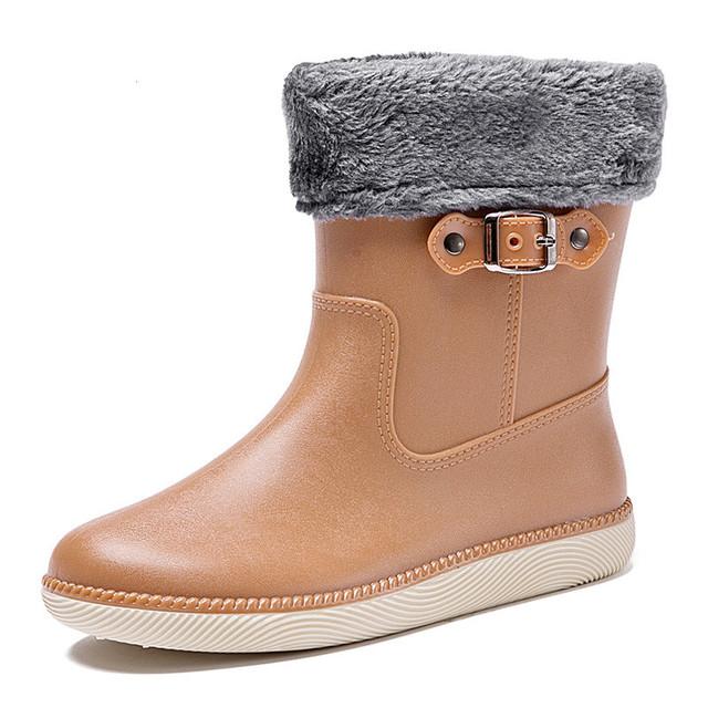 Новые женские ботинки Mid Drum Rain Shoes Outdoor Водонепроницаемые легкие сапоги — фото 10