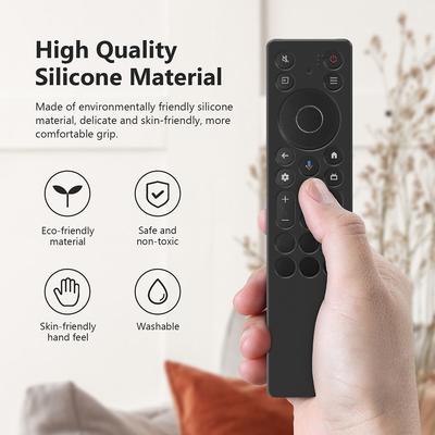 Pour TCL RC923A/RC813A Étui de Télécommande en Silicone Anti-Rayures Housse de Protection de Télécommande Anti-Chute Coque RC Accessoires TV