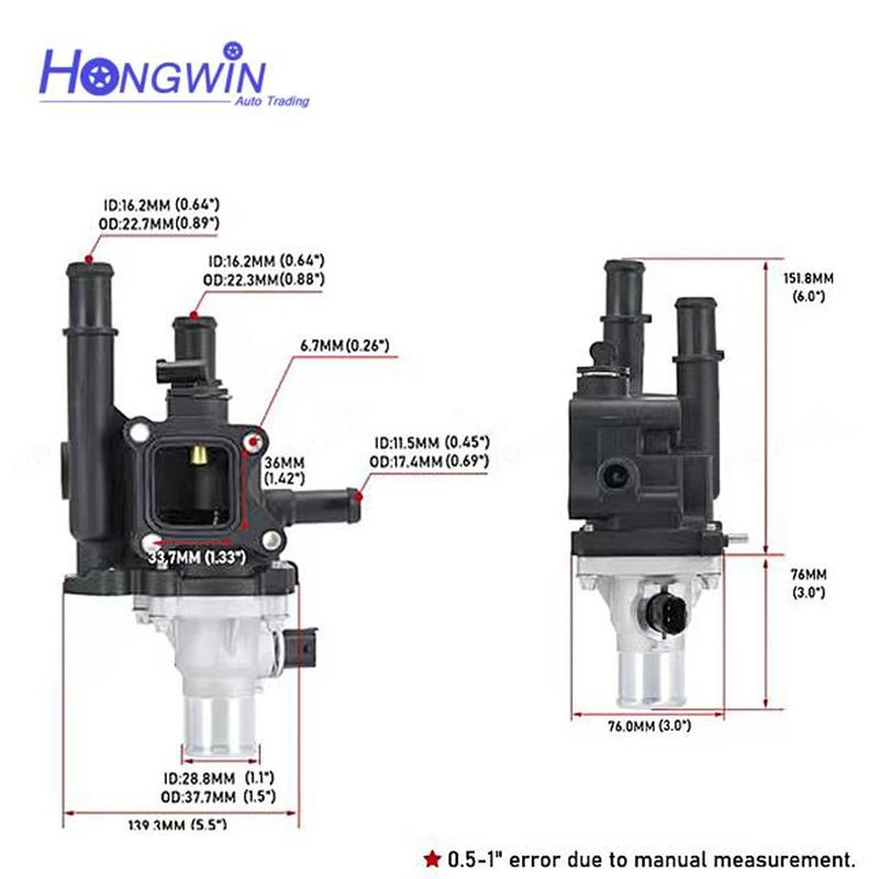 Genuine 25192228 Engine Coolant Thermostat Housing Pipe Fits Chevrolet Sonic Cruze Tracker Trax 2011-2015 96984103 & 55578419