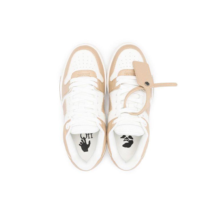 OFF WHITE Out Of Office Low Top Sneaker 'Tan White' Women's OWIA259S22LEA0010117