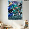 Name Benutzerdefinierte Anime Miku Wandteppich Ästhetischer Wandbehang Bedruckter Stoffdecke Dekorative Wandteppiche für Schlafzimmer Wohnzimmer Heimdekoration