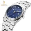 Classic Men Quartz Watch Calendar Display Stainless Steel Band Waterproof Luminous Business Male Wrist Watch