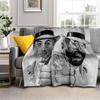 Bud Spencer Terence Hill Wirft Wirft Decke für Kindersofa Reise Wandern Picknick Beding Super Weiche Flanelldecke Geburtstagsgeschenk
