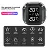 Motorcycle TPMS LCD Display Tyre Temperature Motor Tire Pressure Monitoring Alarm System With 2 External Sensors