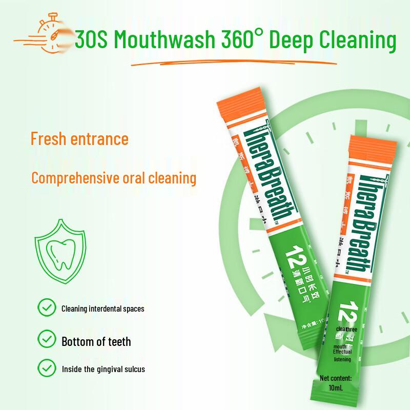 TheraBreath Fresh Breath Mouthwash Strips Travel Pack