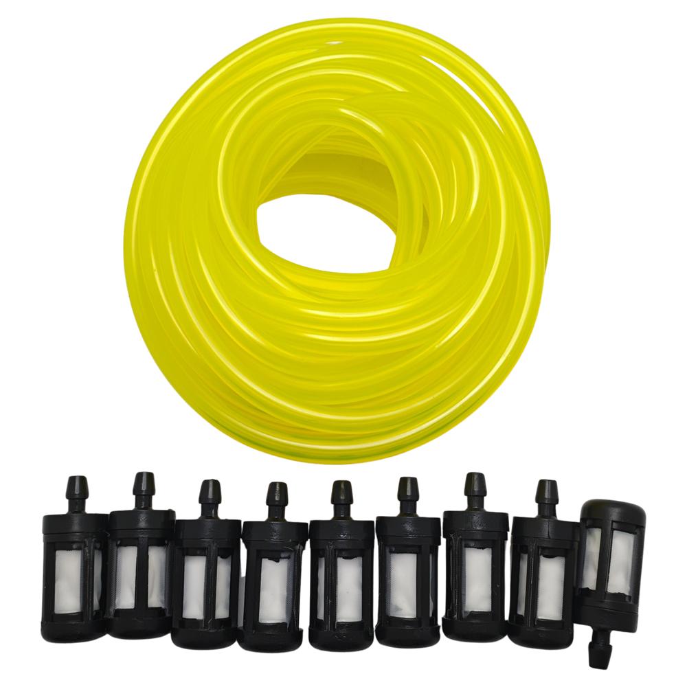 5M 16ft 1/8" x 1/4" 3mm x 6mm Tygon Fuel Hose Line Filter For Stihl Husqvarna Echo Craftsman Chainsaw Blower Trimmer