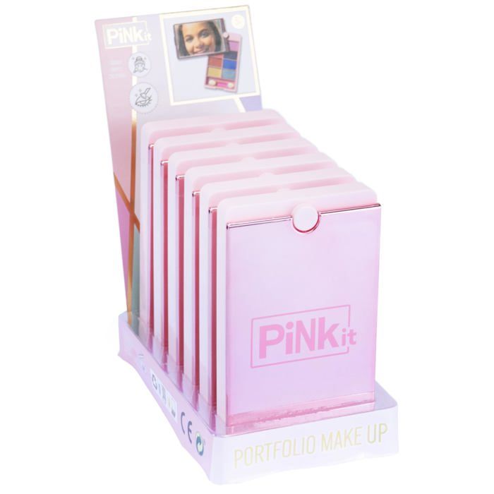 Mini Miroir Portfolio - PINKIT - Kit Maquillage - Multicolore - Compact - Sécurisé