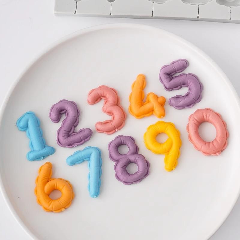 Number Lollipop Silicone Mold DIY Fondant Cake Decorating Tools Sugarcraft Chocolate Cupcake Baking Tool