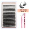 Diy Segmented Single Tuft Of False Eyelashes 8-18Mm Eyelashes Dd Curl Dense Curl