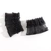 Double-Layer Mesh Lace Pearl Ruffle Trim Lolita Skirt Edge Sleevelets