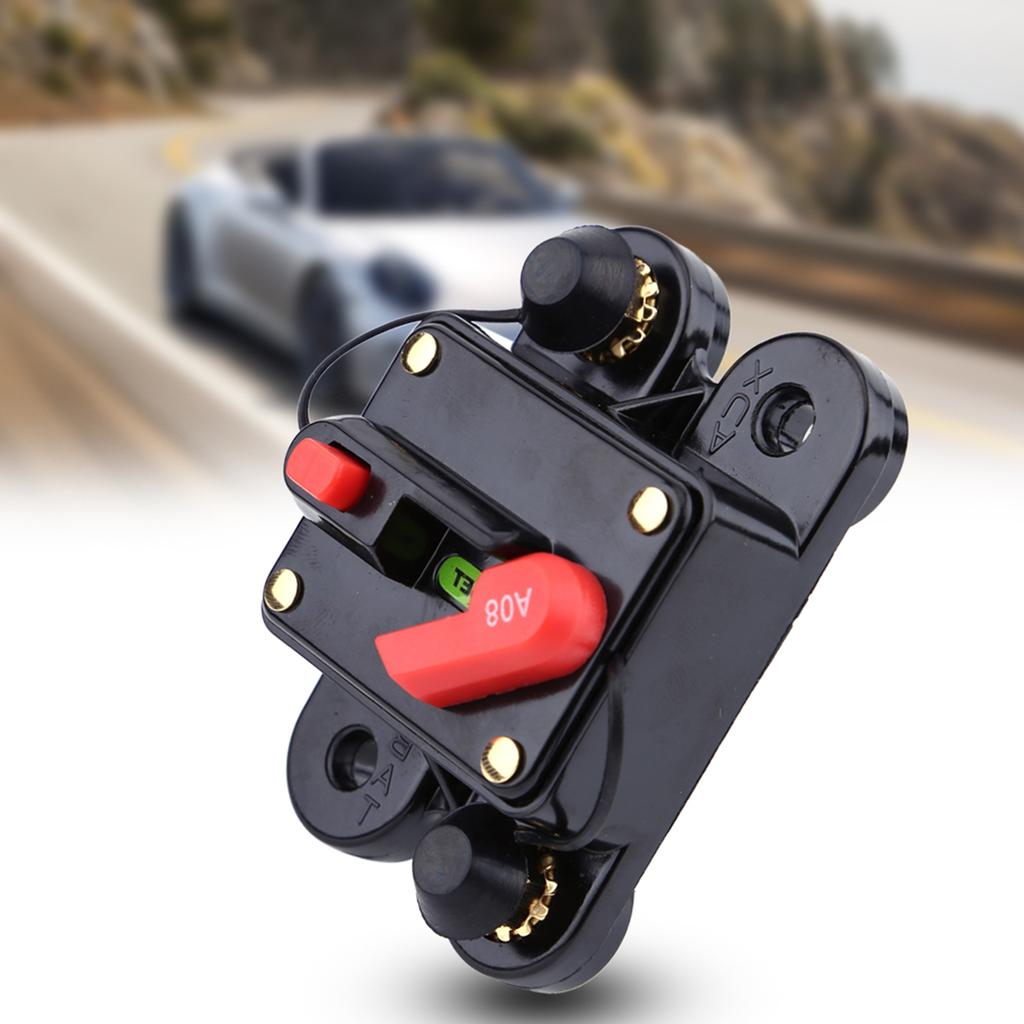  12V Circuit Interrupter Breaker for Car Marine Boat Bike Stereo   Reset  (80A)