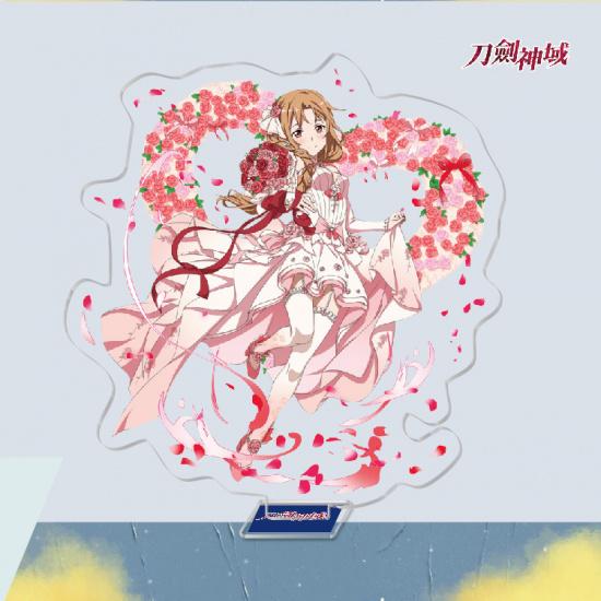 Anime Game Merchandise Sword Art Online Acrylic Stand Figures Kirito Asuna Sinon