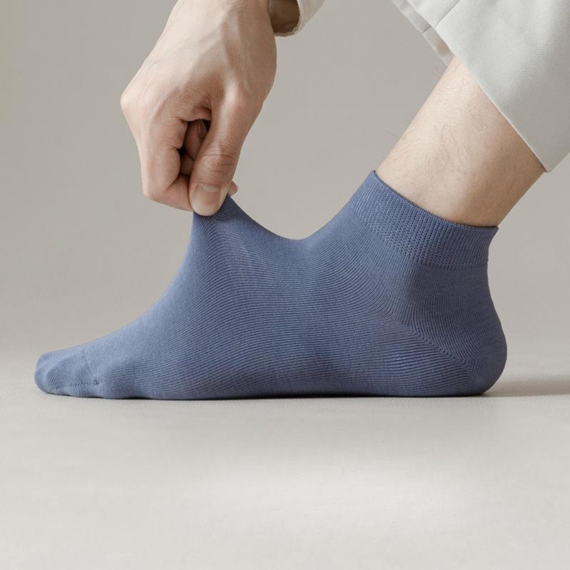Pure Cotton Socks, Men's Socks, Spring and Summer Short Socks, Casual Boat Socks, Anti-odor and Sweat-absorbing Cotton Socks