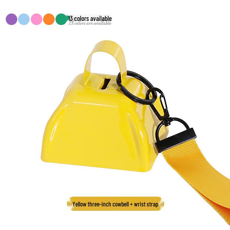 Three-Inch & Four-Inch Hand-Cranked Cowbells - 13 Colors, Perfect for Parties and Handicrafts