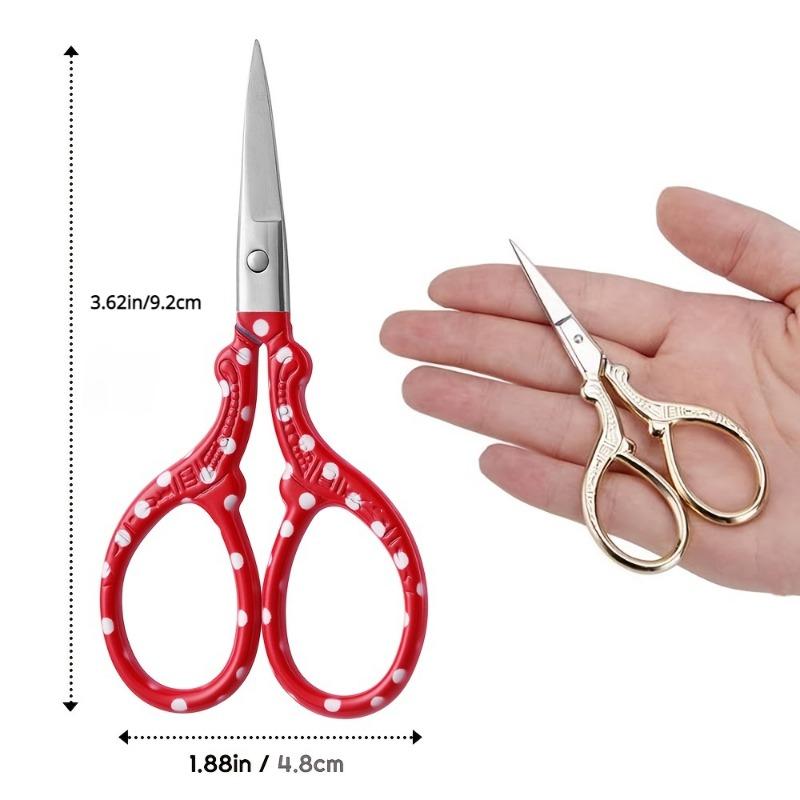 1pc Premium 3.58in Embroidery Scissors - Stainless Steel Stork Scissors for Crafting, Sewing, and Everyday Use