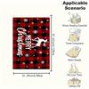 Christmas Reindeer Buffalo Plaid Poster PrintBlanket Flannel Throw Blanket for Sofa, Bed, Travel, Camping, Office, Couch, Chair, And Bed Gif
