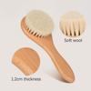 Newborns Baby Soft Hair Brush Ultra-Soft Natural Wool Bristles Brush Promotes Health Scalp Hair Growth For Hair Care Massage