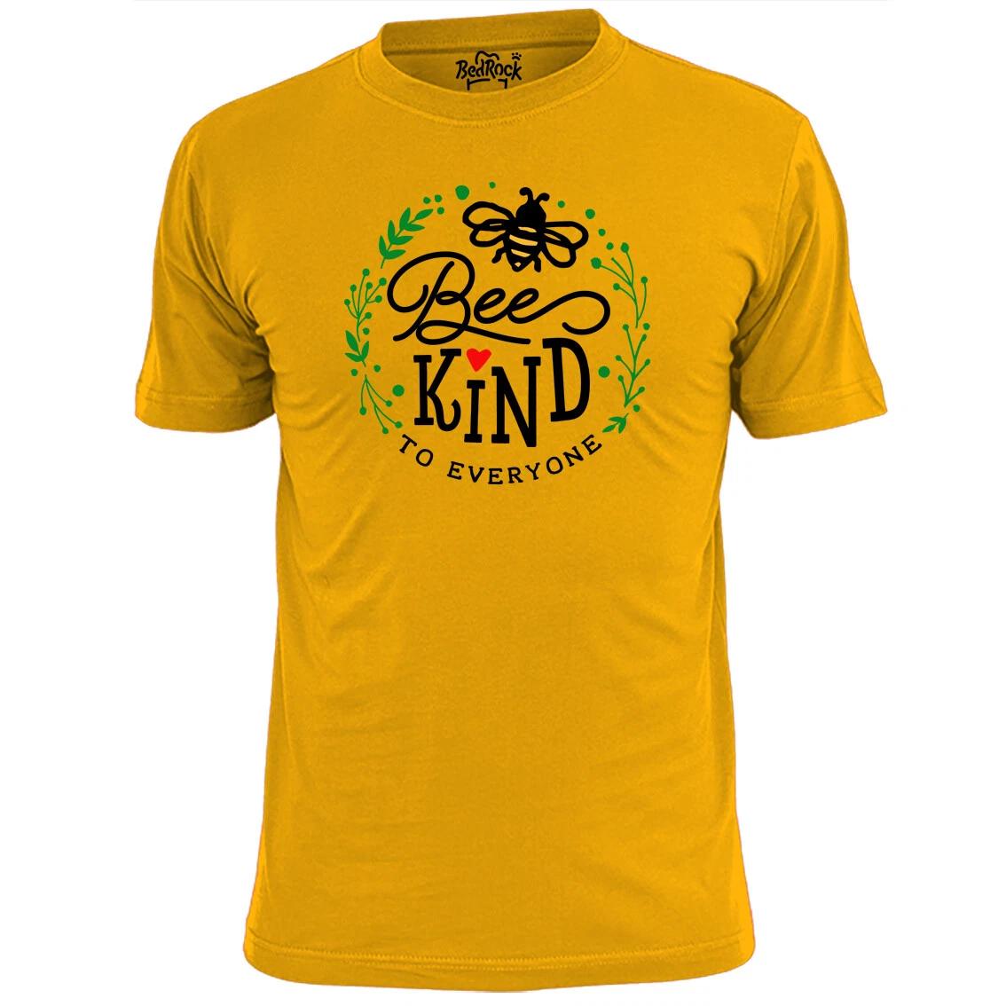 Mens Bee Kind To Everyone T shirt Flowers Garden Plants Bees Honey Environment M