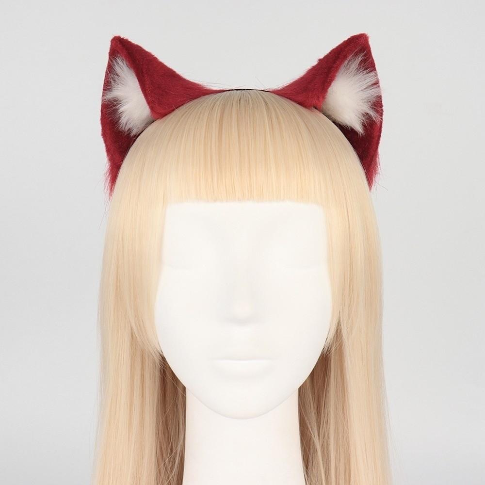 Artificial Cosplay Animal Cat Ears Headband Furry Gothic Lolita Ears Headwear Reusable Lolita Gothic Headband Adults