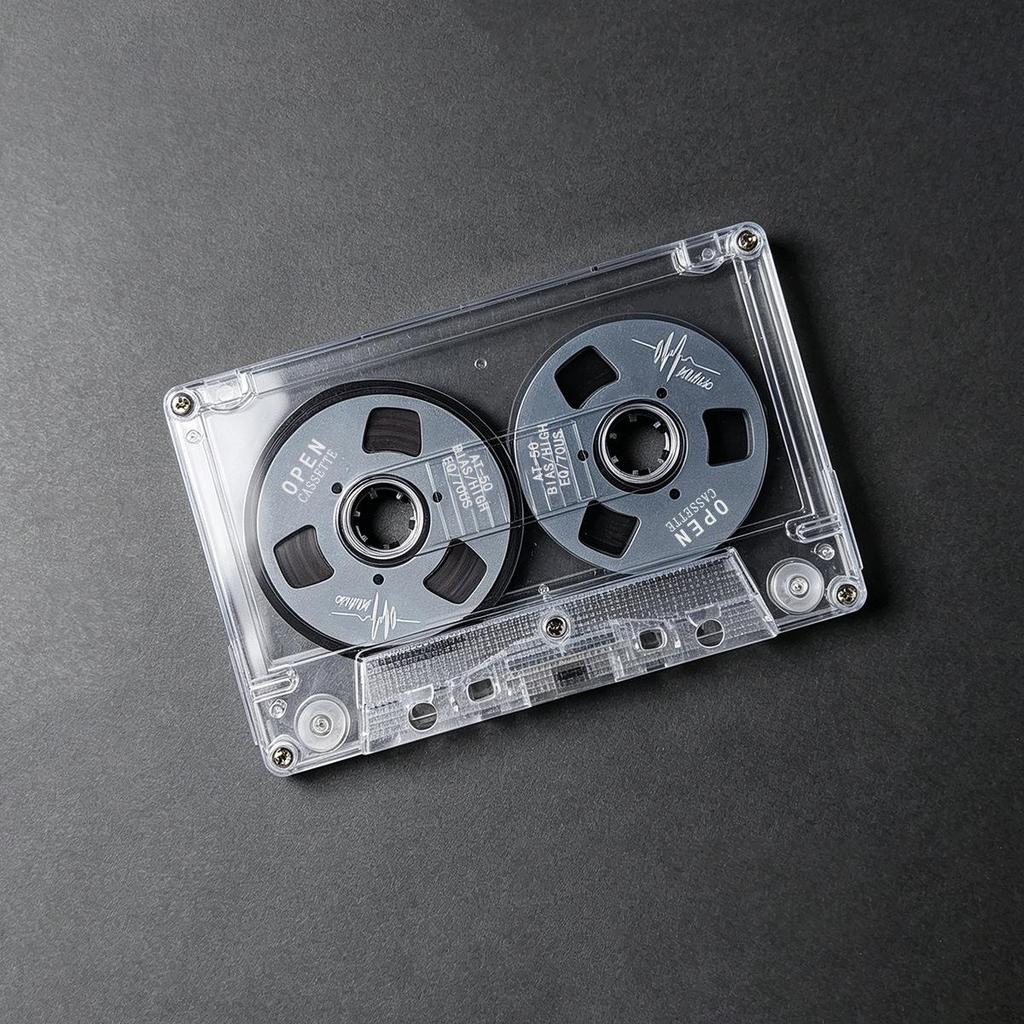 Double-Sided Metal Mini Open Reel 50-Minute Type I Blank Recording Tape for DJs and Music Collections