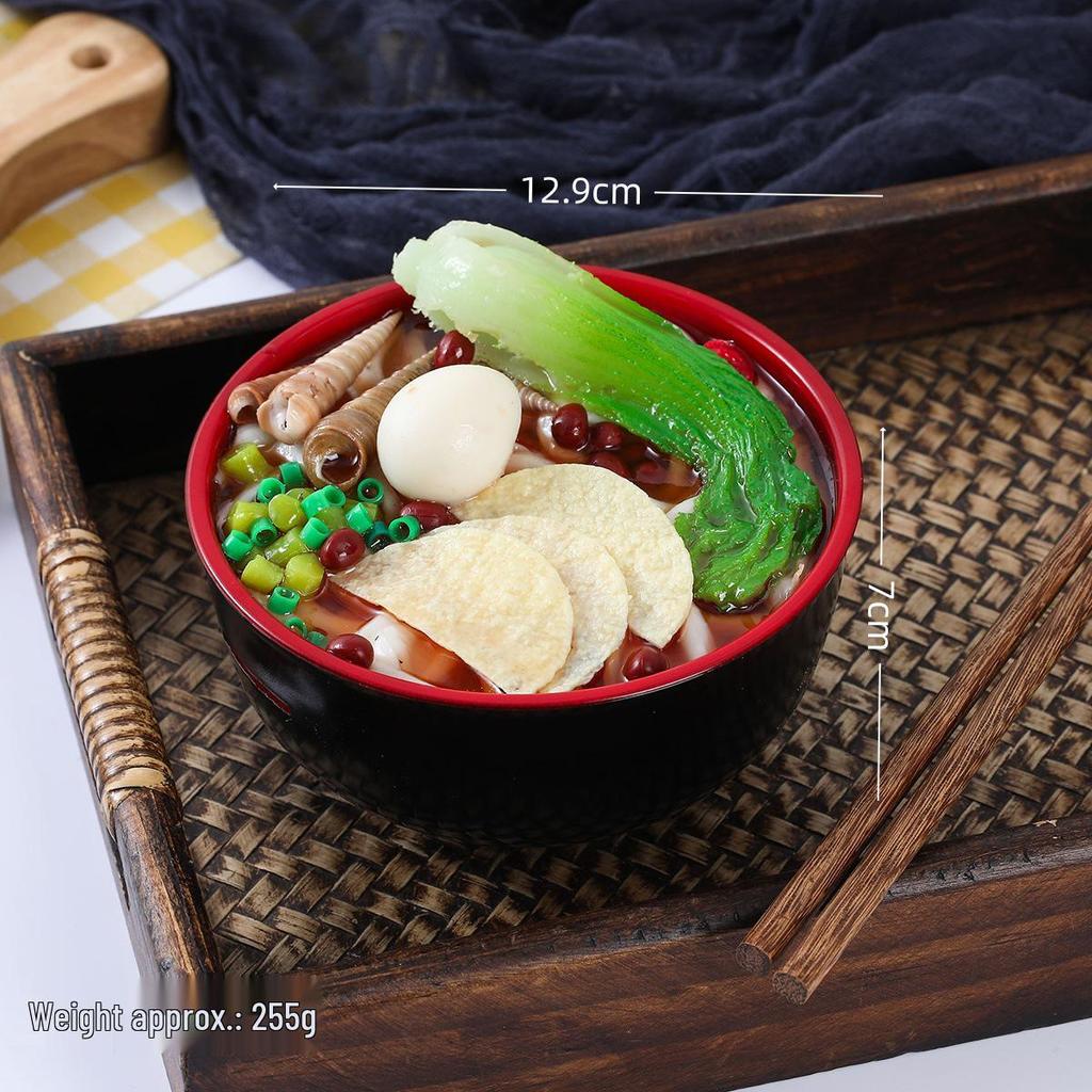 Creative Udon Noodle Bowl Ramen Piggy Bank for Film and Photography Props